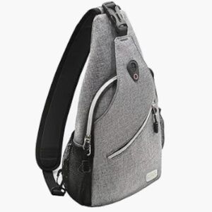 Mosiso Sling Backpack Crossbody Bag Grey